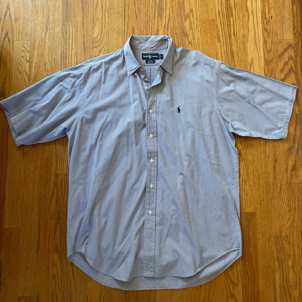 Polo Ralph Lauren Blake Short Sleeve Button-Down – Blue